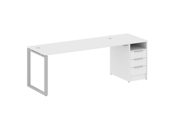 Стол-станция METALL SYSTEM на О-образном м/к с опорной тумбой БО.РС-СТП -1.5  2212*720*750